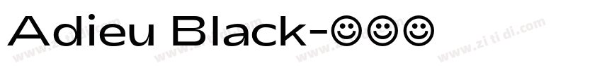 Adieu Black字体转换